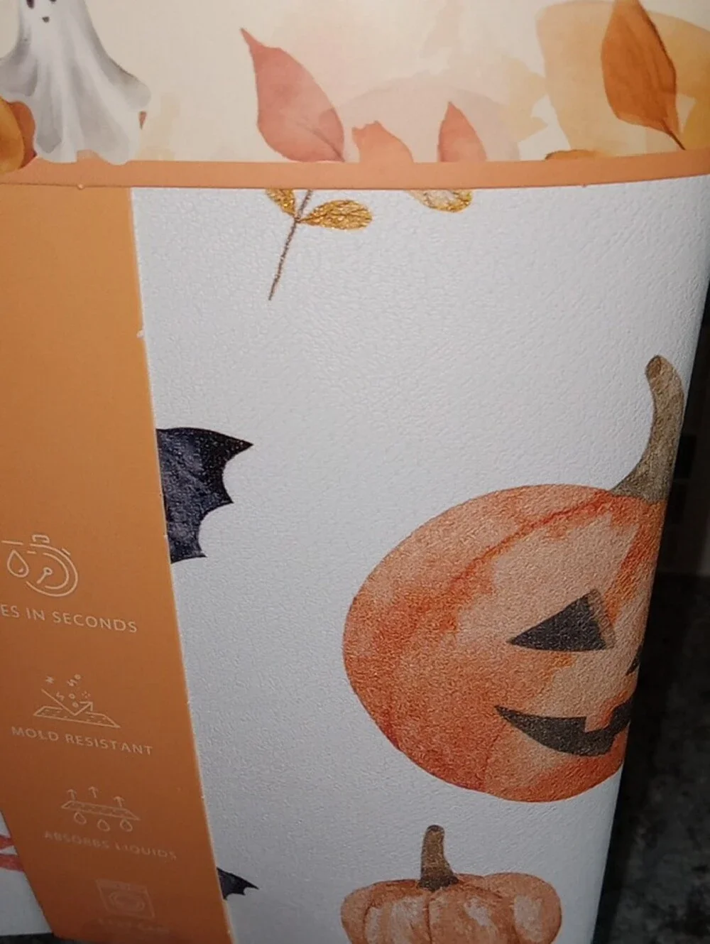 Boo's Pumpkin Grove Dish Drying Mat